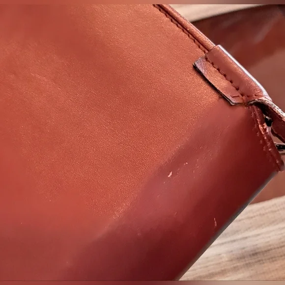 Vintage 1975 Classic Cartier Brown Leather Shoulder Bag - Picture 15 of 16